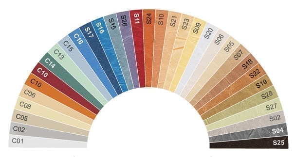 Wzornik-kolorów-plisowanka Cortina Plisada P50K Manual
